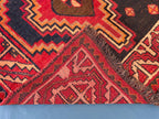 Vintage Tribal Wool Area Rug for Farmhouse or Living Room, Turkmen Traditional Carpet 4x9