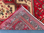 Antique 3.1x9.5 ft Handwoven Hallway Runner Rug, Boho Home Decor