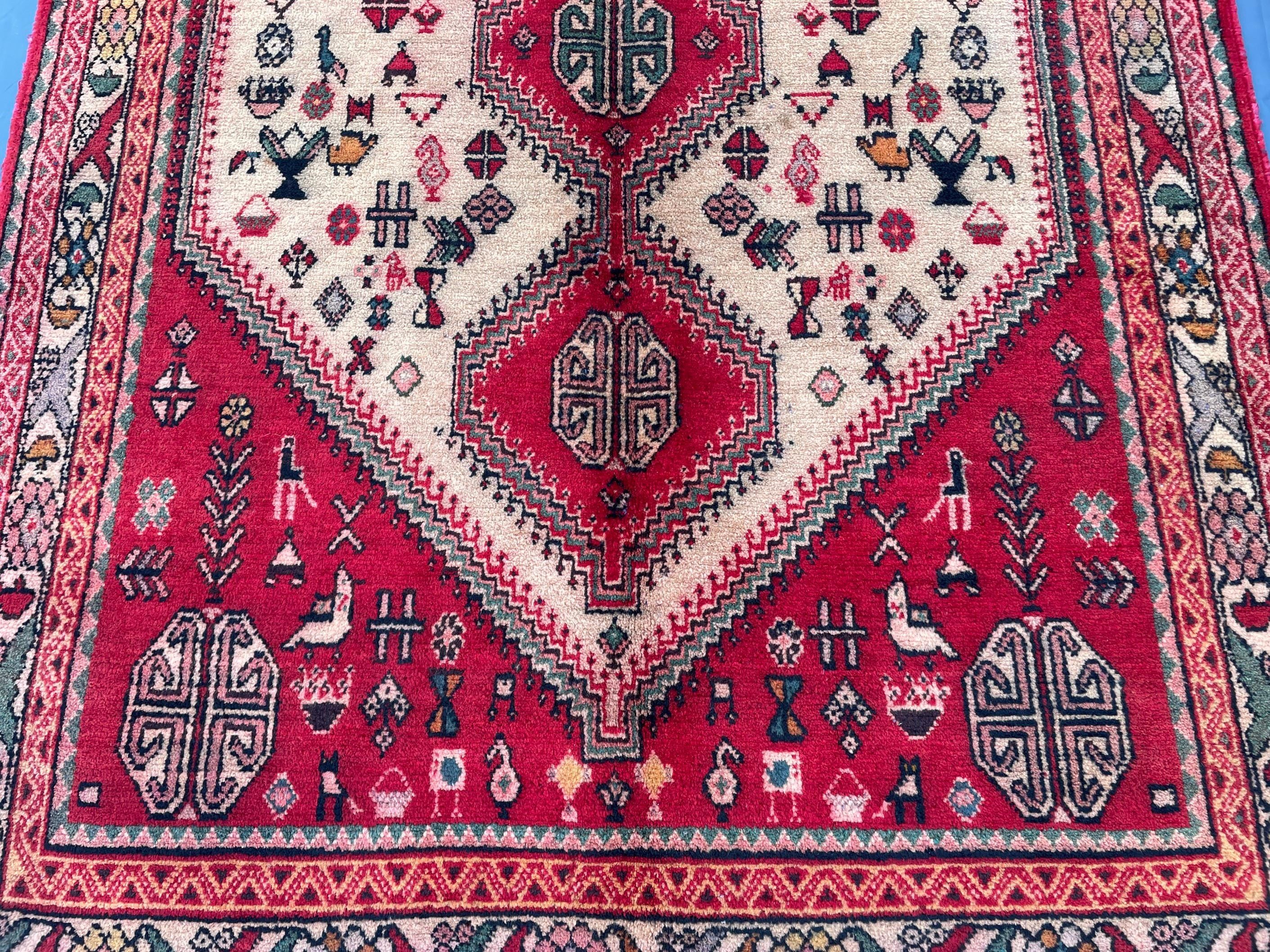 Antique 3.1x9.5 ft Handwoven Hallway Runner Rug, Boho Home Decor