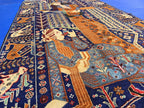 Decorative Tribal Area Rug with Romeo juliet Figure Motif – 3'6" x 6'5 ft - Boho Home Decor