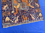 Decorative Tribal Area Rug with Romeo juliet Figure Motif – 3'6" x 6'5 ft - Boho Home Decor