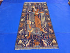 Decorative Tribal Area Rug with Romeo juliet Figure Motif – 3'6" x 6'5 ft - Boho Home Decor