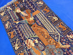 Decorative Tribal Area Rug with Romeo juliet Figure Motif – 3'6" x 6'5 ft - Boho Home Decor