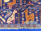 Decorative Tribal Area Rug with Romeo juliet Figure Motif – 3'6" x 6'5 ft - Boho Home Decor