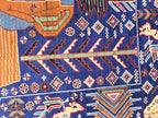 Decorative Tribal Area Rug with Romeo juliet Figure Motif – 3'6" x 6'5 ft - Boho Home Decor