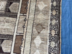 3x5 ft Vintage Baluchi Pictorial Wool Handmade Accent Rug