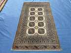 Antique 4x7 ft Handwoven Afghan Collectible Rug