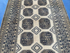 Antique 4x7 ft Handwoven Afghan Collectible Rug
