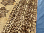 Afghan Baluchi Rug 5x9 Ft, Handmade Wool Tribal Area Rug, Vintage Oriental Carpet, Geometric Boho Hallway Runner