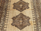 Afghan Baluchi Rug 5x9 Ft, Handmade Wool Tribal Area Rug, Vintage Oriental Carpet, Geometric Boho Hallway Runner