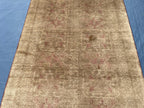 Vintage Baluchi Maldari Wool Runner Rug (12.11x3.9 ft) – Hand Knotted Afghan Carpet