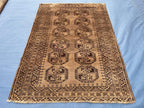 Antique Handwoven Filpie Geometric Tribal Rug - Bedroom Decor - 5.11 x 4.4 ft