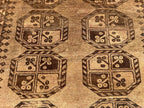 Antique Handwoven Filpie Geometric Tribal Rug - Bedroom Decor - 5.11 x 4.4 ft