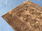 Antique Handwoven Filpie Geometric Tribal Rug - Bedroom Decor - 5.11 x 4.4 ft