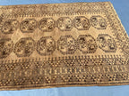 Antique Handwoven Filpie Geometric Tribal Rug - Bedroom Decor - 5.11 x 4.4 ft