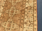 3x10 ft Rustic Brown Antique Handwoven Tribal Wool Hallway Runner Rug - Entryway Home Decor