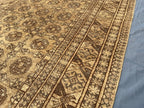 Antique Hand-knotted Wool Oriental Rug – 6.6x4.2 ft, Rustic Afghan Home Decor