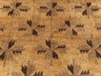 5x8 ft Brown Vintage Handwoven Tribal Wool Geometric Carpet - Living Room Carpet