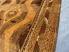 Handmade Antique Afghan Tribal Wool High Pile Wool Carpet - Kitchen Decor