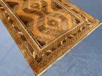 Handmade Antique Afghan Tribal Wool High Pile Wool Carpet - Kitchen Decor