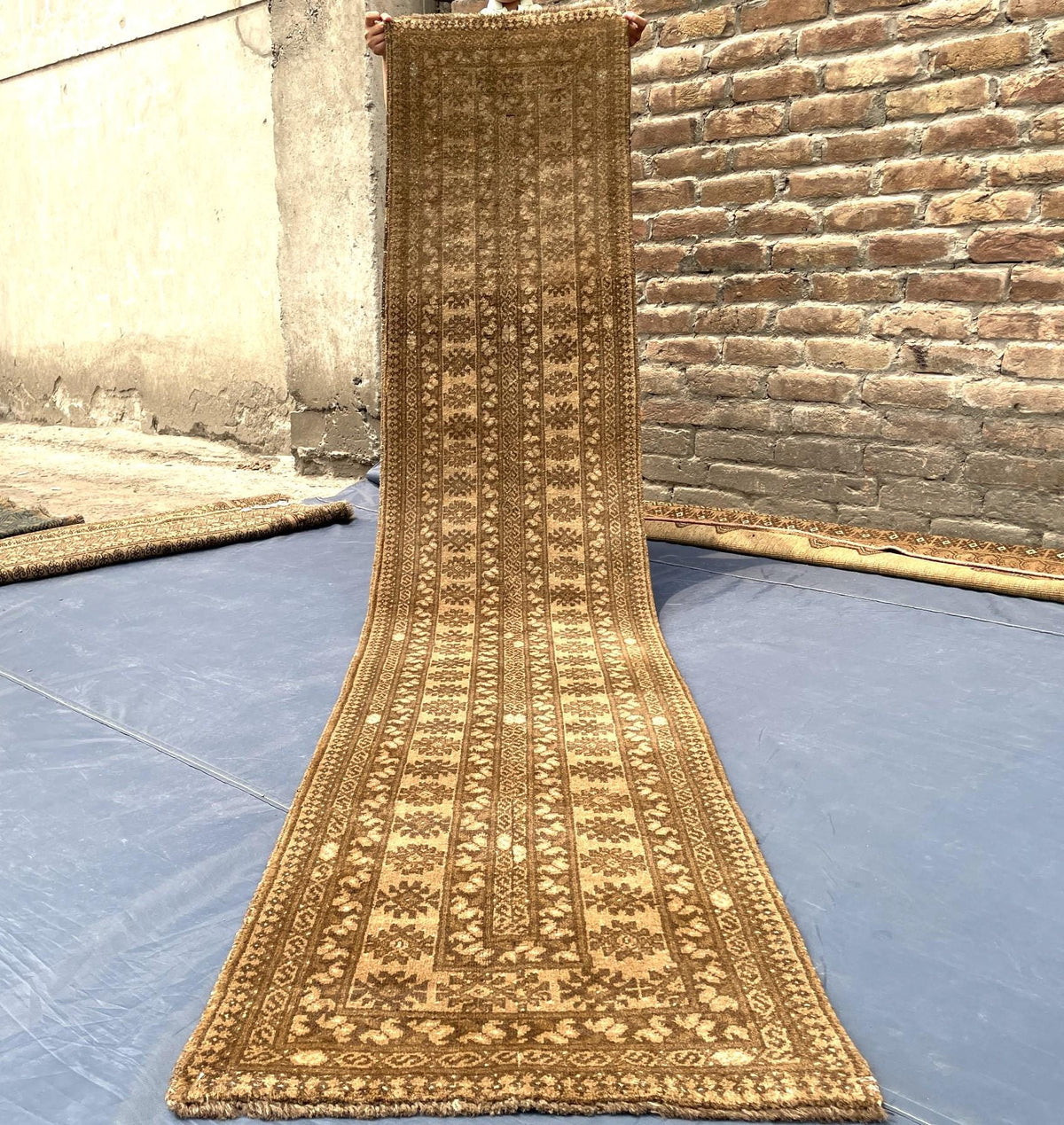 2x9'4 ft Vintage Narrow Hallway Runner Handwoven Tribal Rug - Rustic Home Decor