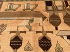 Afghan Vintage Baluchi Pictorial Wool Tribal Rug - 3x5 ft Area Carpet for Bedroom