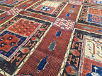 Handmade Antique Afghan Baluchi Wool Rug - Carpet for Living Room - Rustic Home Decor 6.5×8.5 ft