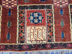 Handmade Antique Afghan Baluchi Wool Rug - Carpet for Living Room - Rustic Home Decor 6.5×8.5 ft