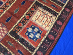 Handmade Antique Afghan Baluchi Wool Rug - Carpet for Living Room - Rustic Home Decor 6.5×8.5 ft