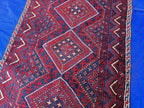 Vintage Afghan Kilim Runner Rug 2x8.5 Ft, Handmade Wool Tribal Runner, Rustic Boho Long Narrow Carpet