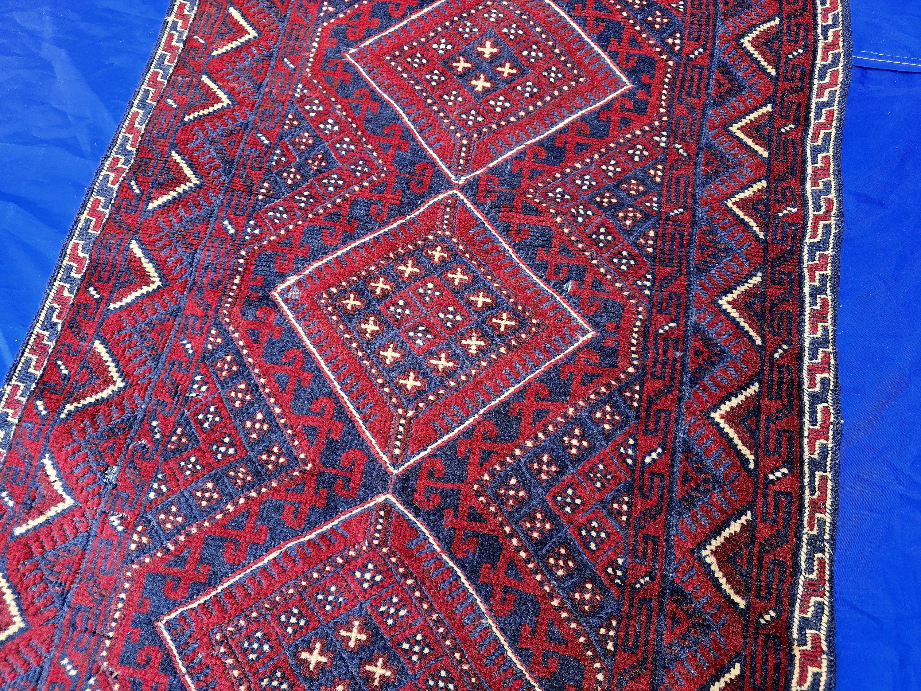 Vintage Afghan Kilim Runner Rug 2x8.5 Ft, Handmade Wool Tribal Runner, Rustic Boho Long Narrow Carpet