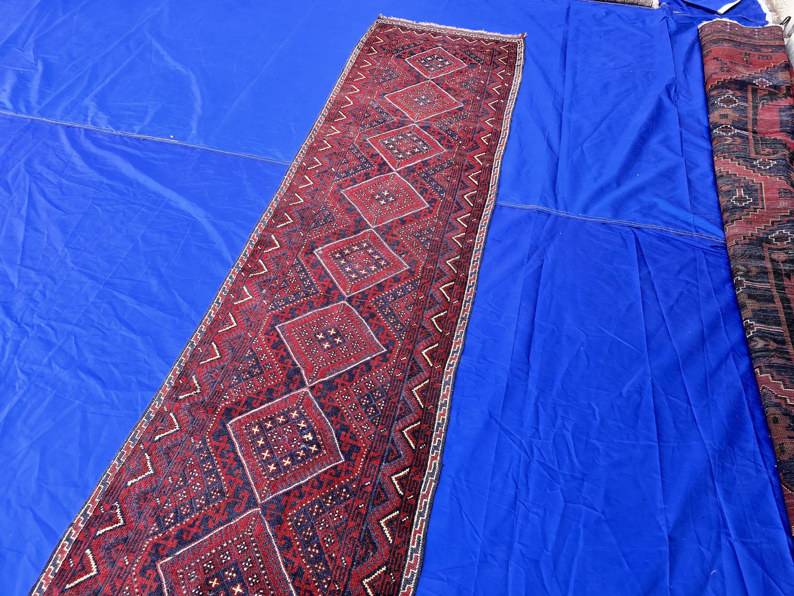 Vintage Afghan Kilim Runner Rug 2x8.5 Ft, Handmade Wool Tribal Runner, Rustic Boho Long Narrow Carpet