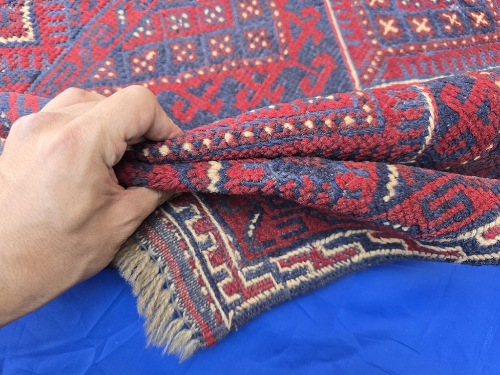 Vintage Afghan Kilim Runner Rug 2x8.5 Ft, Handmade Wool Tribal Runner, Rustic Boho Long Narrow Carpet