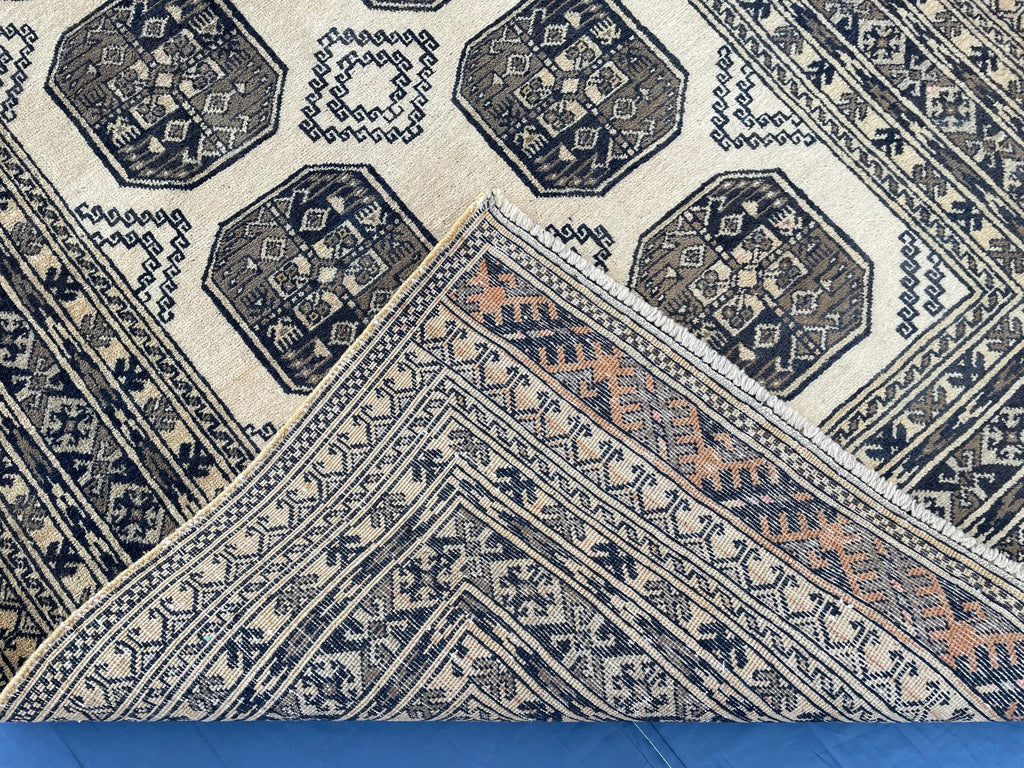 Antique 4x7 ft Handwoven Afghan Collectible Rug