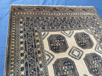 Antique 4x7 ft Handwoven Afghan Collectible Rug