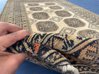 Antique 4x7 ft Handwoven Afghan Collectible Rug