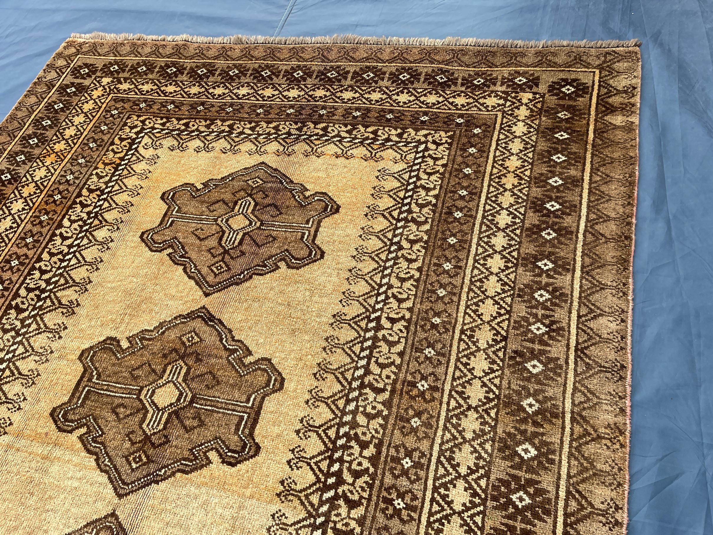 Afghan Baluchi Rug 5x9 Ft, Handmade Wool Tribal Area Rug, Vintage Oriental Carpet, Geometric Boho Hallway Runner