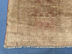 Vintage Baluchi Maldari Wool Runner Rug (12.11x3.9 ft) – Hand Knotted Afghan Carpet
