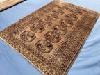 Antique Handwoven Filpie Geometric Tribal Rug - Bedroom Decor - 5.11 x 4.4 ft
