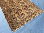 Antique Handwoven Filpie Geometric Tribal Rug - Bedroom Decor - 5.11 x 4.4 ft