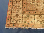 3x10 ft Rustic Brown Antique Handwoven Tribal Wool Hallway Runner Rug - Entryway Home Decor