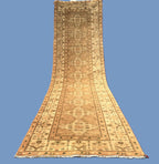 3x10 ft Rustic Brown Antique Handwoven Tribal Wool Hallway Runner Rug - Entryway Home Decor