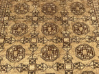 Antique Hand-knotted Wool Oriental Rug – 6.6x4.2 ft, Rustic Afghan Home Decor
