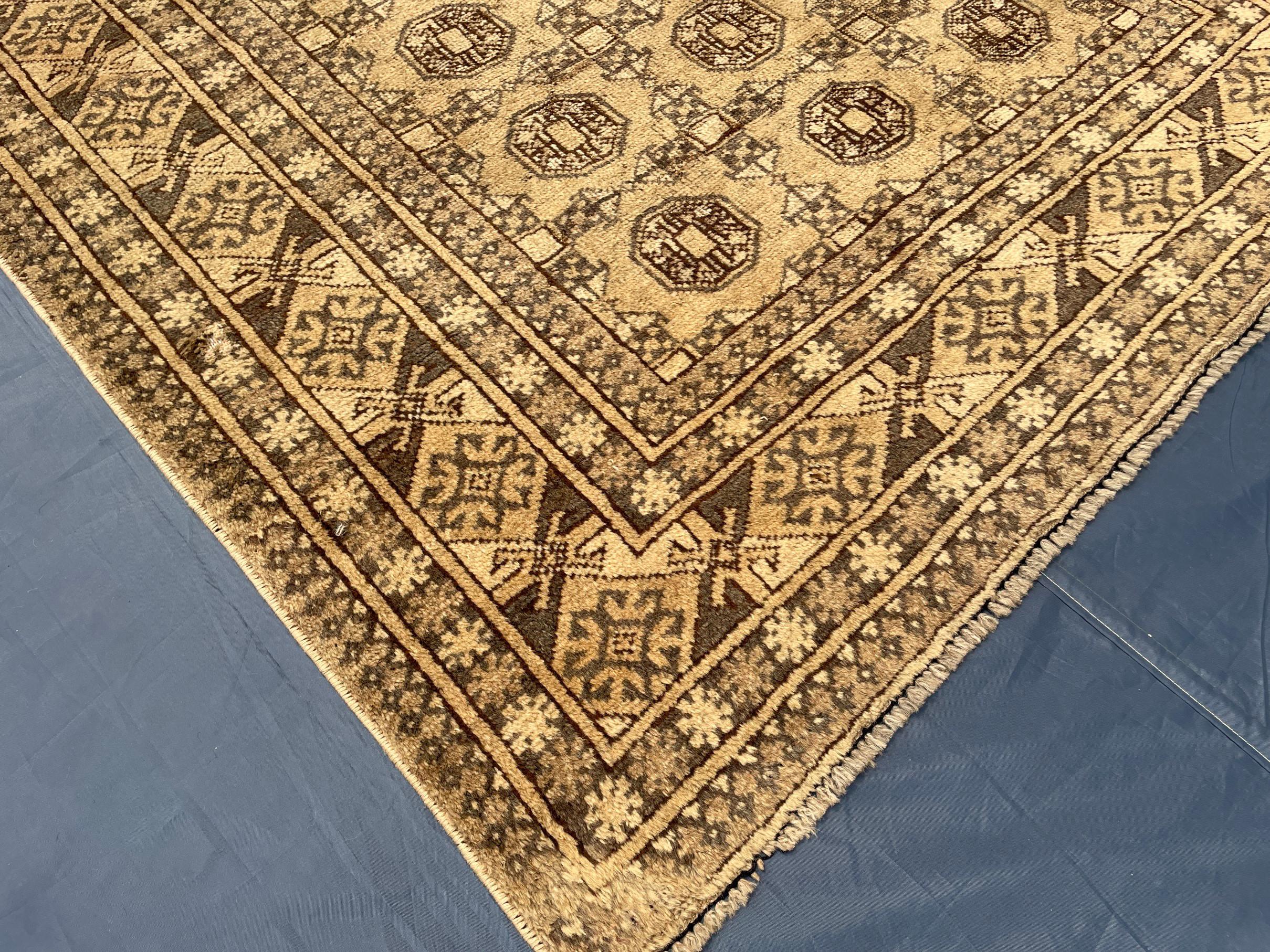Antique Hand-knotted Wool Oriental Rug – 6.6x4.2 ft, Rustic Afghan Home Decor
