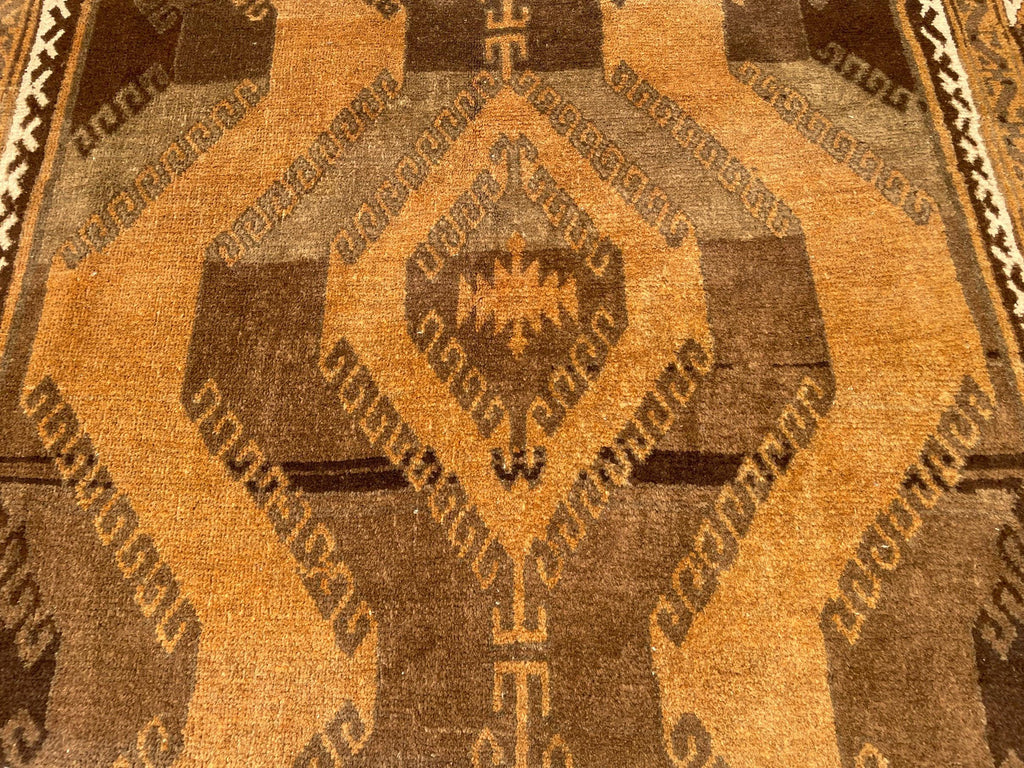 Handmade Antique Afghan Tribal Wool High Pile Wool Carpet - Kitchen Decor
