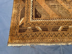 Handmade Antique Afghan Tribal Wool High Pile Wool Carpet - Kitchen Decor