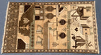 Afghan Vintage Baluchi Pictorial Wool Tribal Rug - 3x5 ft Area Carpet for Bedroom