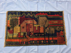 Vintage Afghan Rug 3x5 ft, Handmade Wool Tribal Rug, Abstract Geometric Area Rug