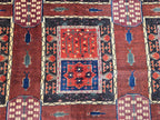 Handmade Antique Afghan Baluchi Wool Rug - Carpet for Living Room - Rustic Home Decor 6.5×8.5 ft