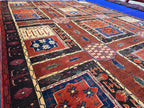 Handmade Antique Afghan Baluchi Wool Rug - Carpet for Living Room - Rustic Home Decor 6.5×8.5 ft